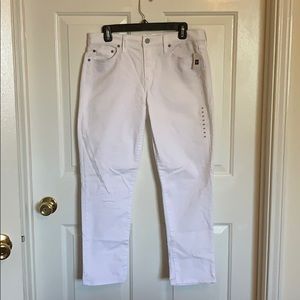Gap white authentic best girlfriend jeans